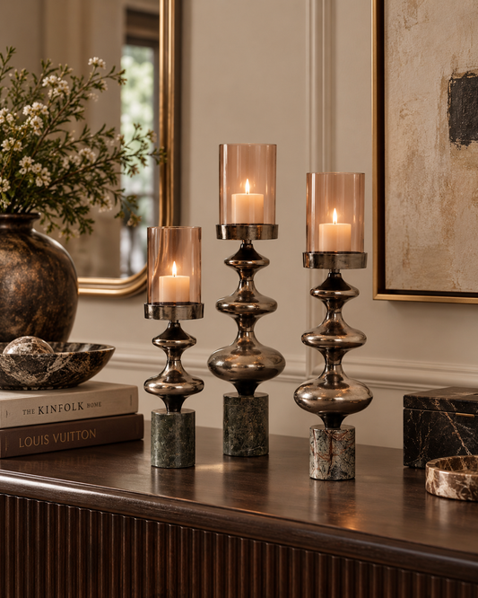 Column Candle set of 3